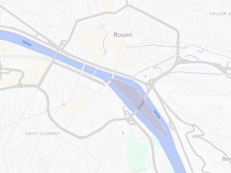 Emplacement dans Rouen