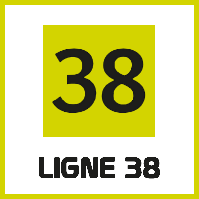 Icône ligne Bus 38 Rouen